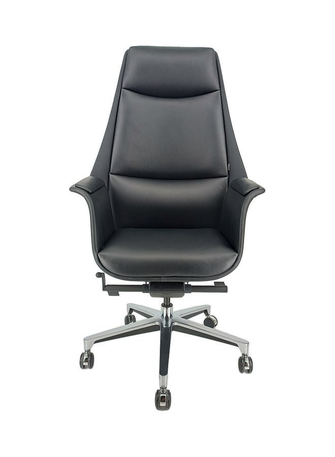 Neo Front Neo Front High Back Chair Black Original Leather Black 125x60x70cm  - Image 2