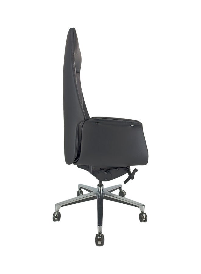 Neo Front Neo Front High Back Chair Black Original Leather Black 125x60x70cm  - Image 3