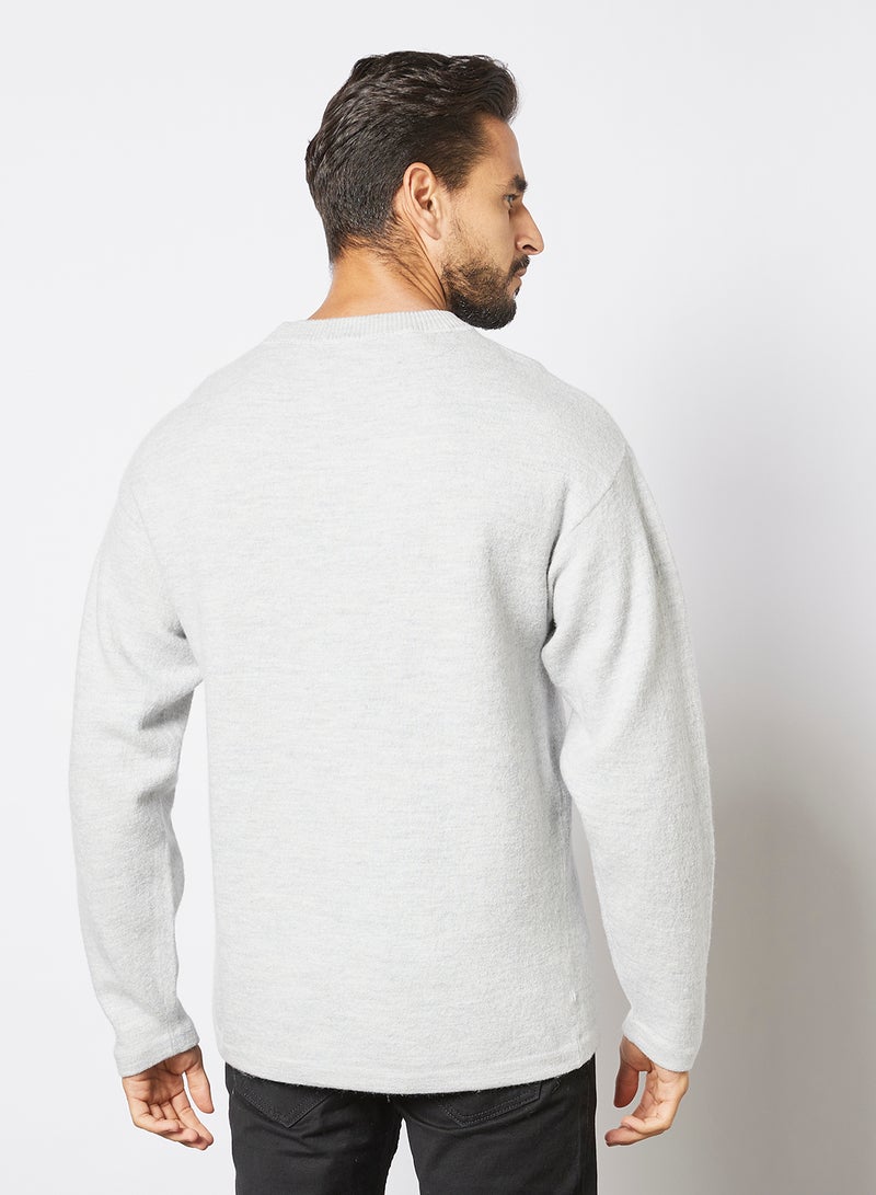 Selected Homme - Crew Neck Knit Sweater Grey - Image 1