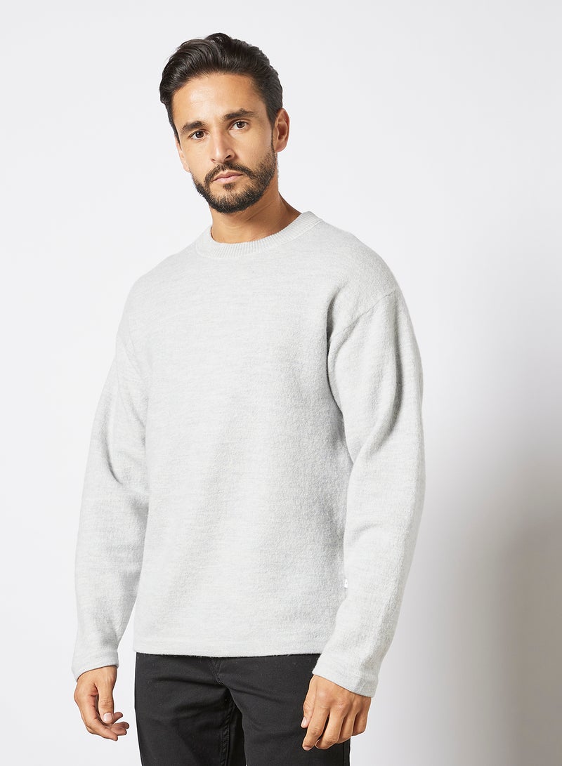 Selected Homme - Crew Neck Knit Sweater Grey - Image 1