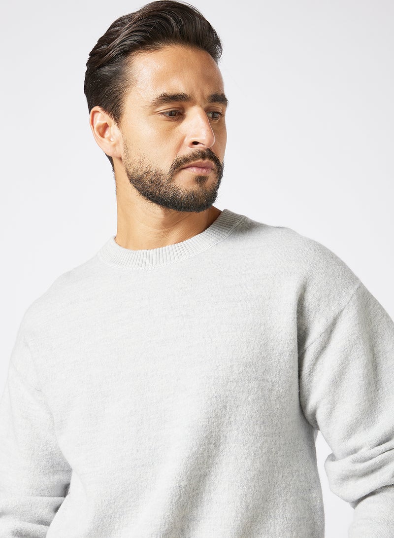 Selected Homme - Crew Neck Knit Sweater Grey - Image 1