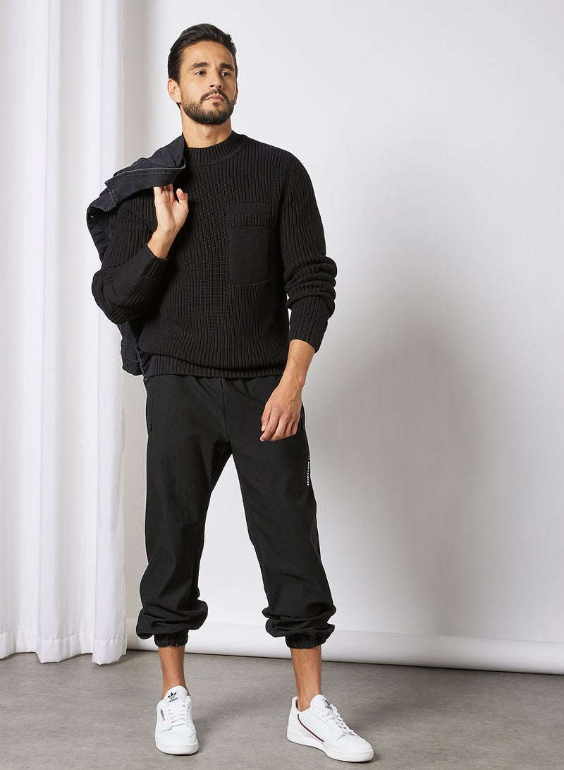 Only & Sons Textured Knitted Pullover Black - Image 2