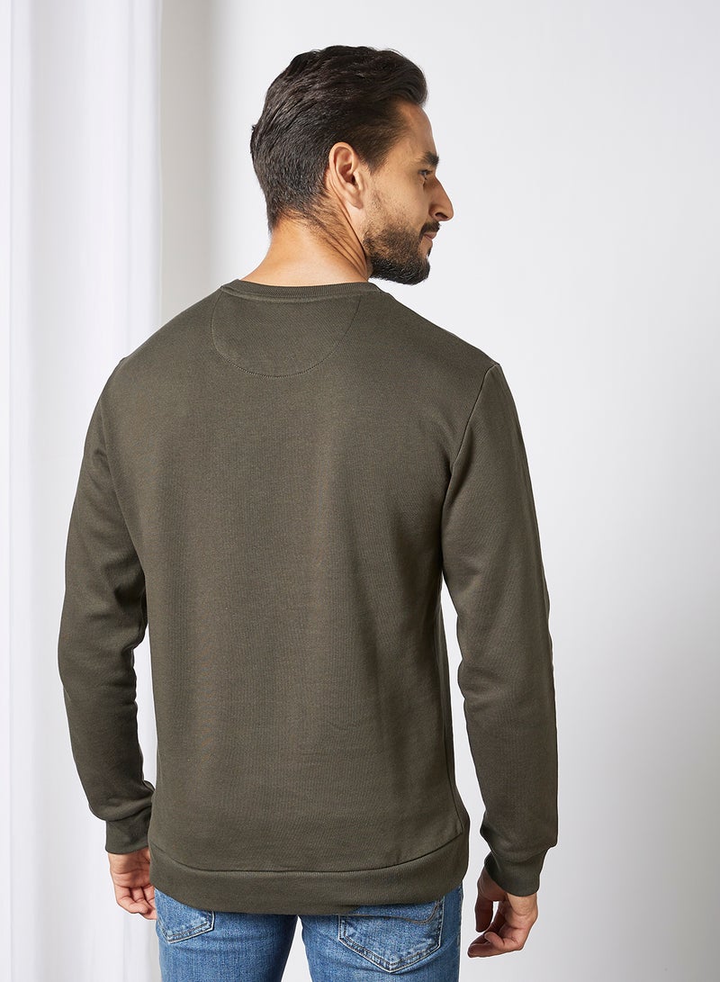 Only & Sons - Logo Crew Neck Sweatshirt Peat - Image 1