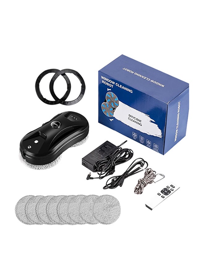 أمال - Robotic Vacuum Cleaner For Window and Floor Cleaning  -Dry and Wet Mop with mobile application and remote controller Efficient Black - Image 1