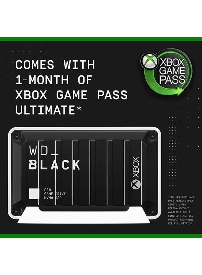 دبليو دي محرك أقراص SSD وسترن ديجيتال بلاك D30 لمنصة الألعاب إكس بوكس 1.0 TB  - Image 4