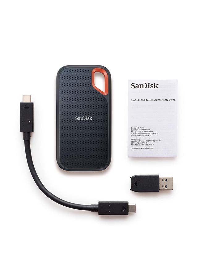 Sandisk - 500 GB Extreme Portable SSD - Up To 1050MB/S Read and 1000MB/S Write Speeds, USB 3.2 Gen 2, 2-Meter Drop Protection With IP55 Resistance - SDSSDE61-500G-G25 500 GB - Image 1