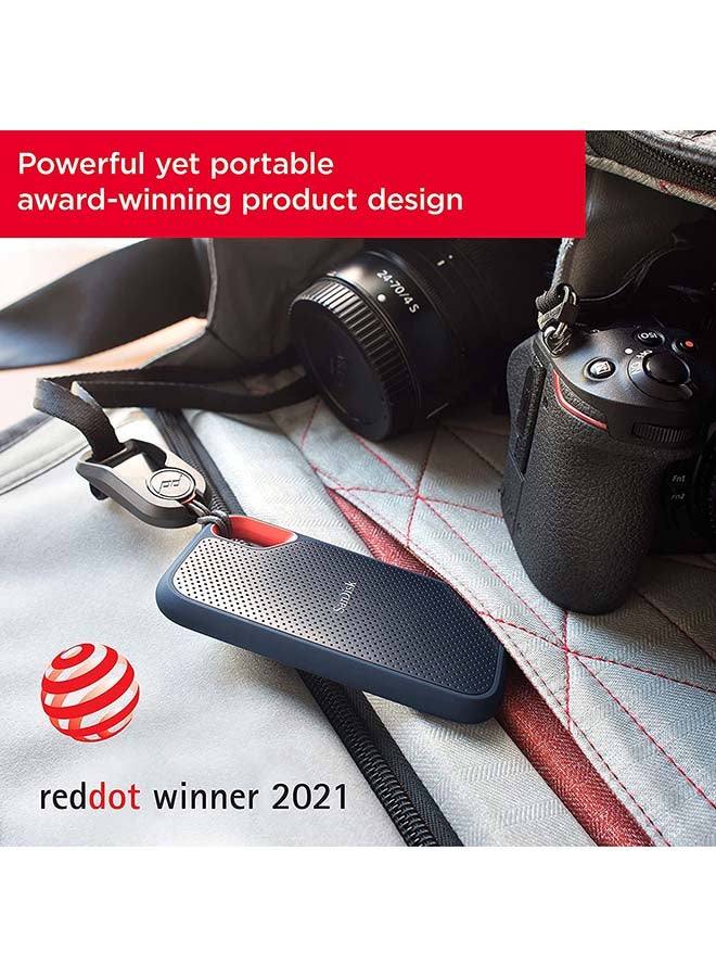 Sandisk - 500 GB Extreme Portable SSD - Up To 1050MB/S Read and 1000MB/S Write Speeds, USB 3.2 Gen 2, 2-Meter Drop Protection With IP55 Resistance - SDSSDE61-500G-G25 500 GB - Image 1