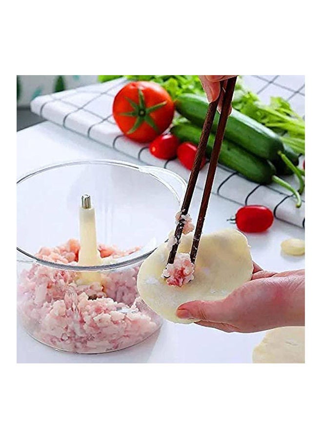 Generic - Manual Chopping Kibbeh For Chopping Meat, Onion, Tom Multicolour - Image 1