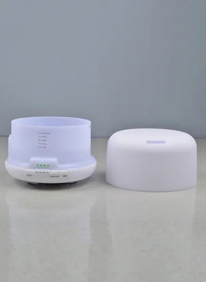 Amal - Aroma Diffuser, 4-In-1 Essential Oil Diffuser Aromatherapy Humidifier Quiet Air Vaporizer with 7 Lights White 125 x165 mmcm - Image 1