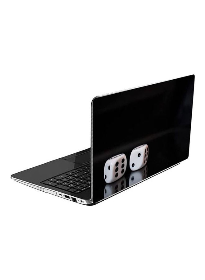 Zigzag Printed Laptop Skin For Laptops-164 Black/White