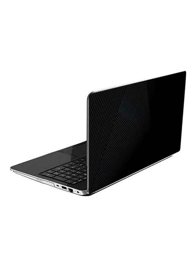 Zigzag Printed Laptop Skin For Laptops-263 Black 
