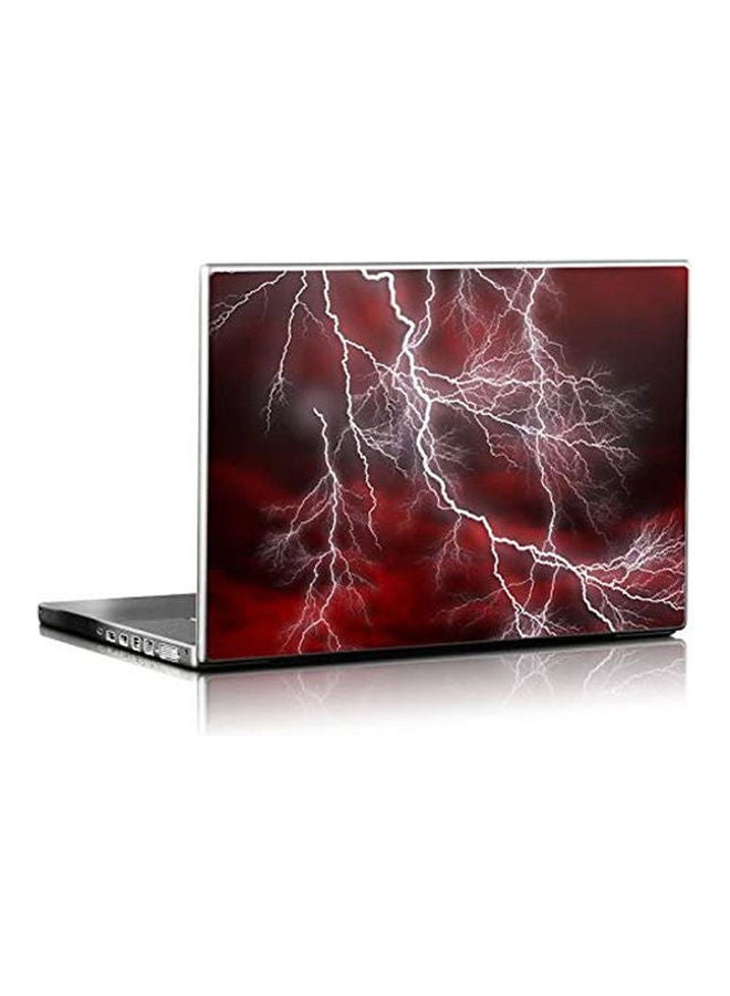 Zigzag Thunder Design Installable Laptop Skin Multicolour