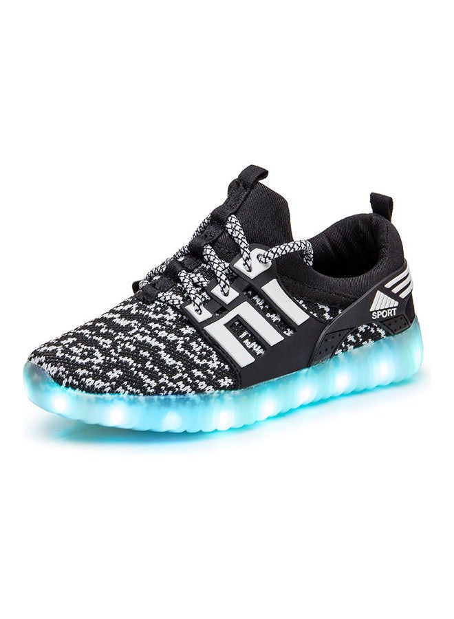Generic Kids Fashion Children Lamp Low Top Sneakers Black/White  - Image 1
