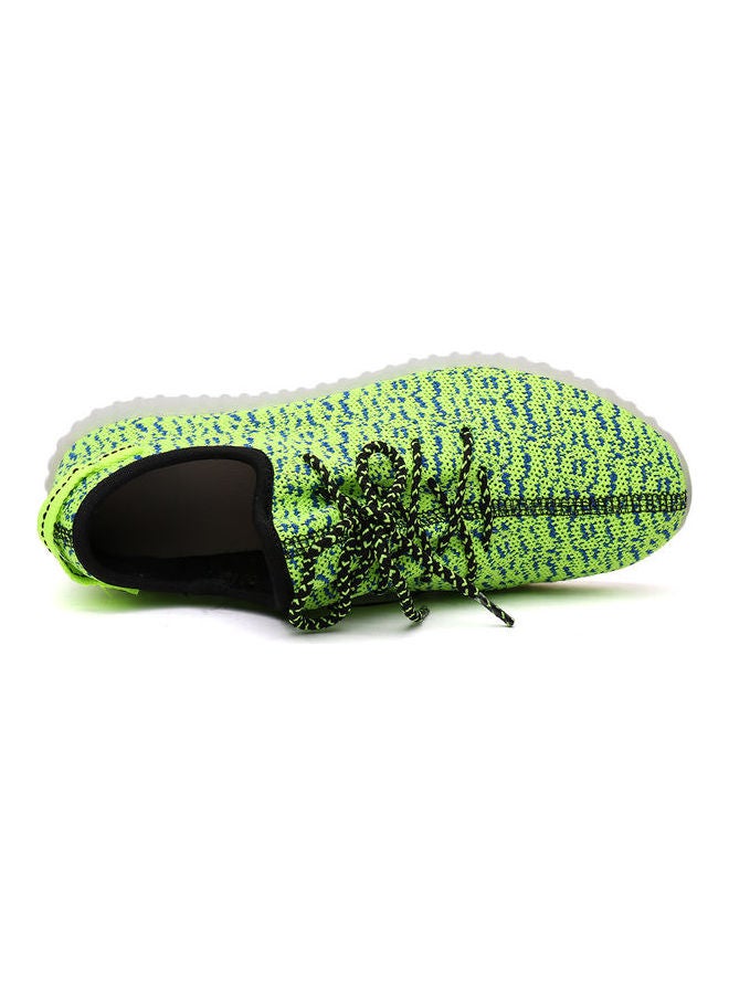 Generic Kids Flying Coconut Lamp Fluorescent Low Top Sneakers Green  - Image 2