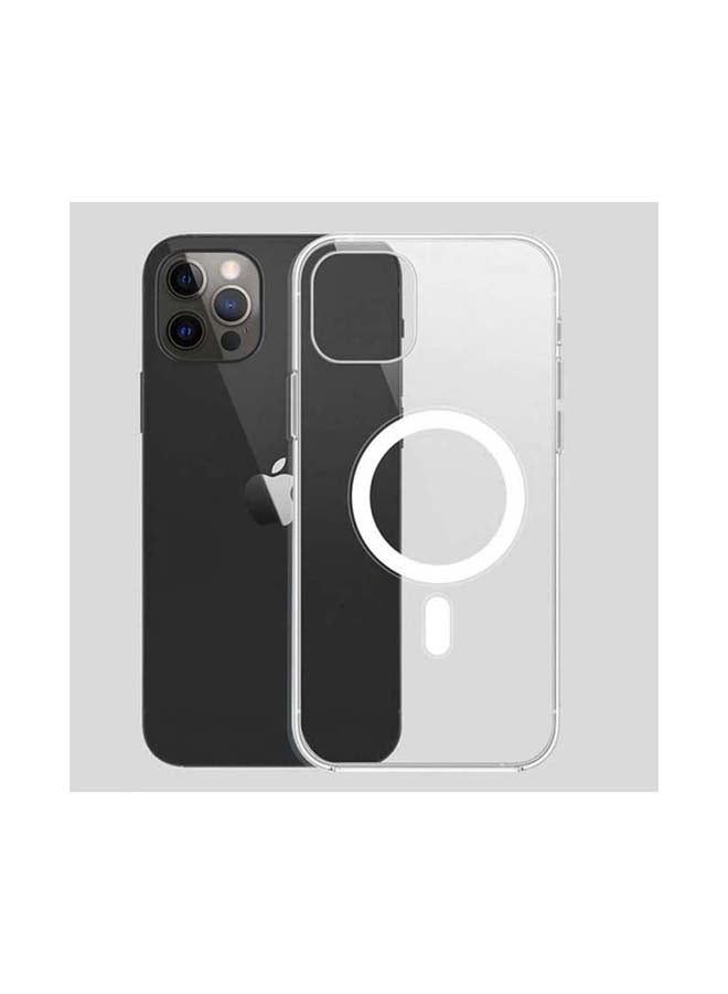 MARGOUN - Magnetic Case Wireless Magsafe Absorption Cover for iPhone 13 Pro Max Clear - Image 1