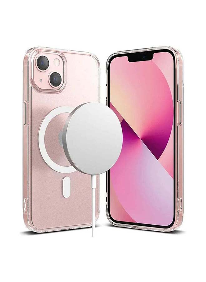 MARGOUN Magnetic Case Wireless Magsafe Absorption Cover for iPhone 13 Clear Clear - Image 1