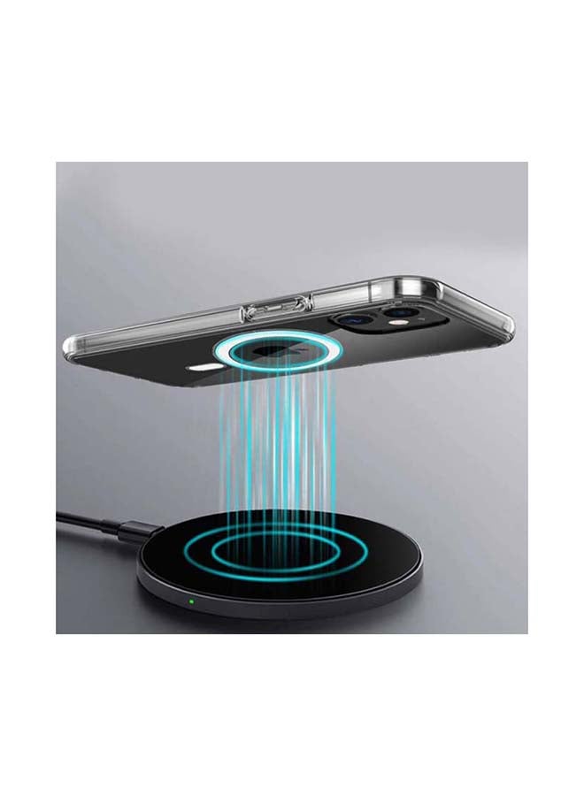 MARGOUN Magnetic Case Wireless Magsafe Absorption Cover for iPhone 13 Clear Clear - Image 4