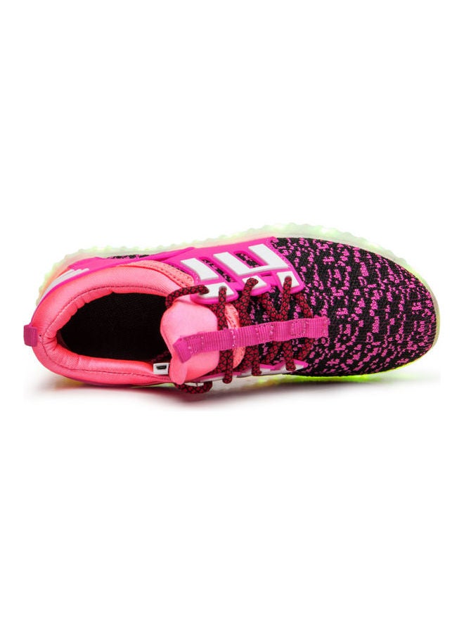 Generic Kids Fashion Lamp Low Top Sneakers Roseo/Black  - Image 2