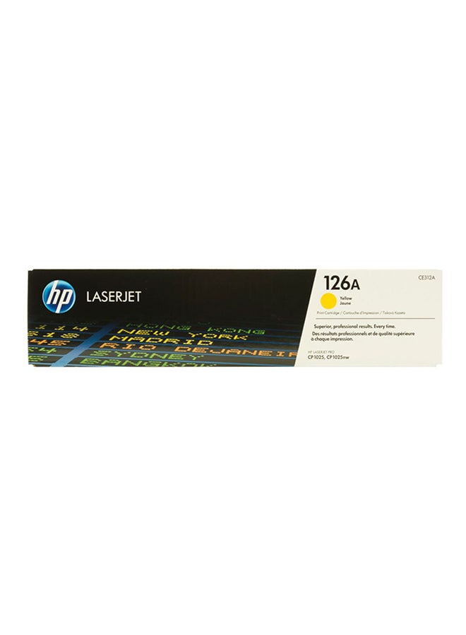 HP 126A Original Laserjet Toner Cartridge CE312A Yellow - Image 3