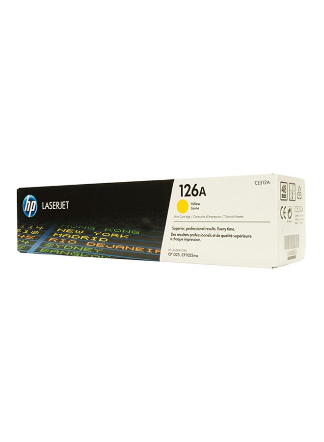 HP 126A Original Laserjet Toner Cartridge CE312A Yellow - Image 4