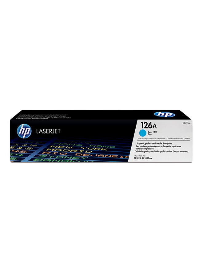 HP 126A Original Laserjet Toner Cartridge CE311A Cyan - Image 1