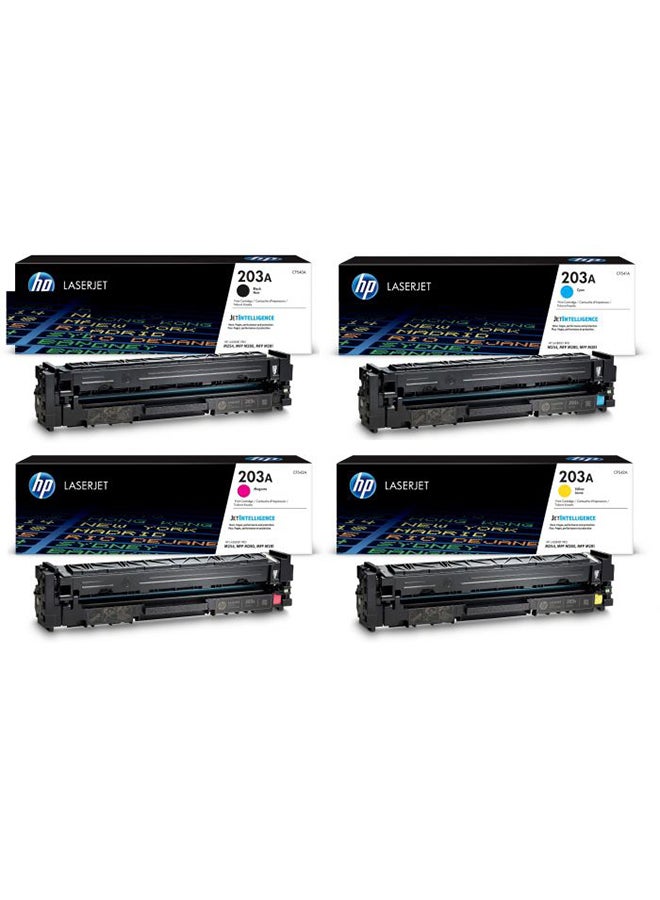 HP - HP 203A Black Original LaserJet Toner Cartridge [CF540A] | Works with HP LaserJet Pro M254, M280, M281 Printers - Black - Image 1