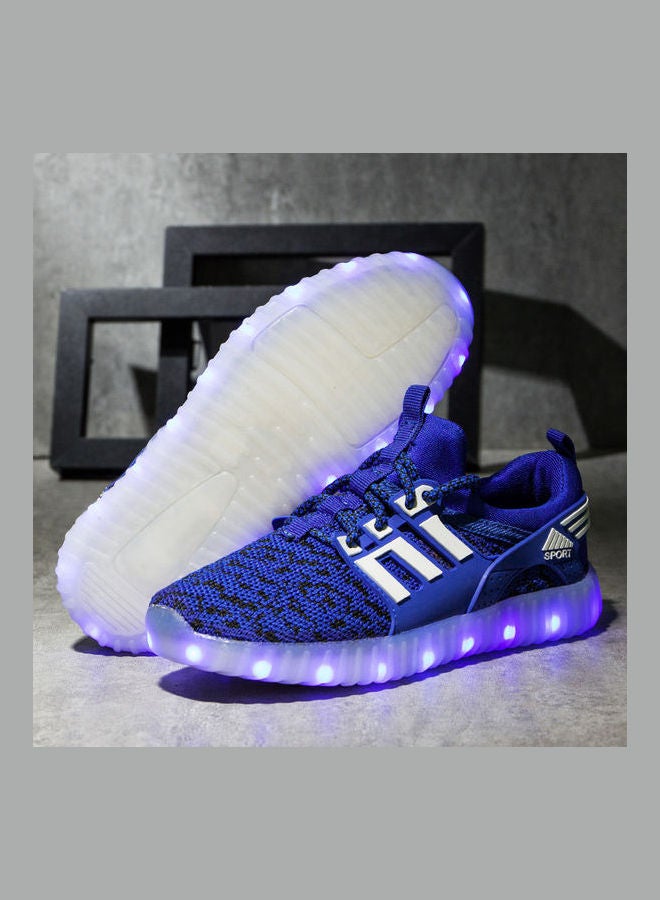 Generic Kids Fashion Lamp Low Top Sneakers Blue/Black  - Image 3