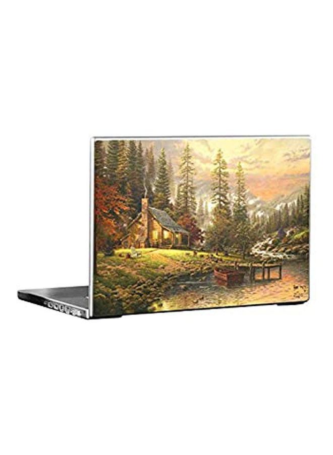 Zigzag Retreat Ultra Thin Rubberized Skin For  Laptop Multicolour