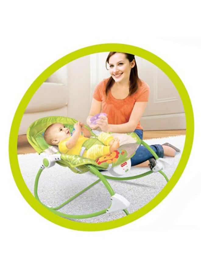 ibaby Infant-To-Toddler Rocker Chair - Green/White/Yellow  - Image 3