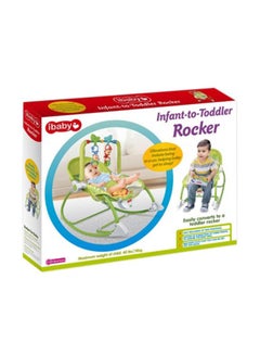 ibaby Infant-To-Toddler Rocker Chair - Green/White/Yellow  - Image 4