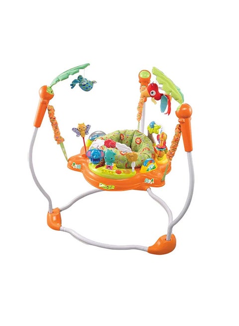 Adjustable Spinning Seat Sturdy Durable Jungle Jumper With Light And Music Cradle