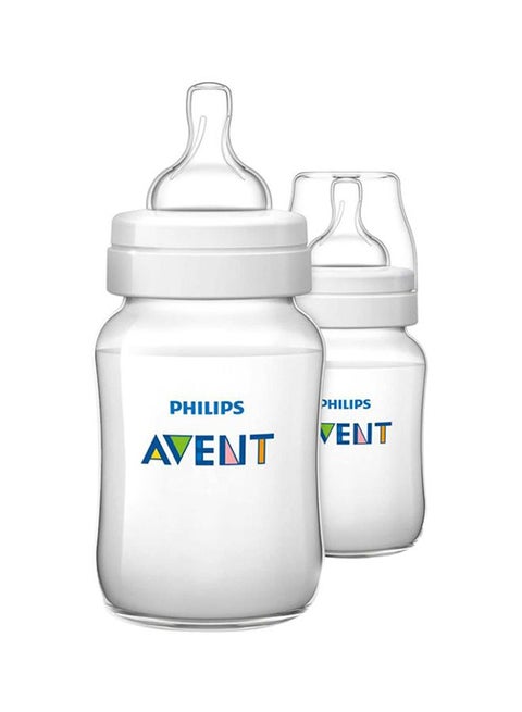 2-Piece Classic Plus Slow Flow Feeding Bottle Set