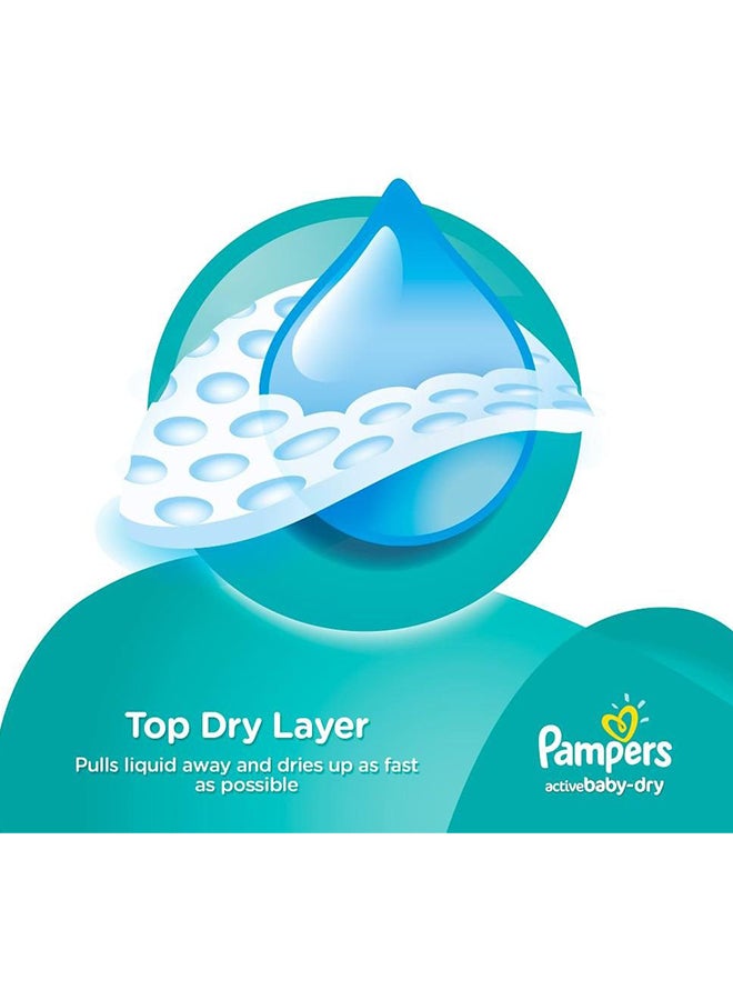 Pampers Active Dry Diapers, Size 5, Junior, 11-18Kg, Value Pack, 38 Counts  - Image 2