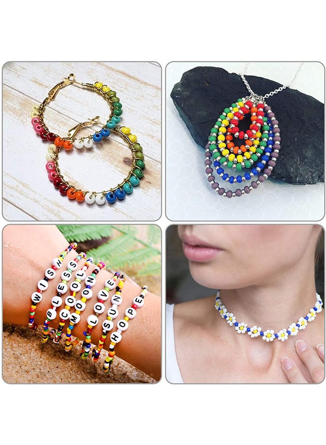 ESSEN 3800 Seed Beads With 250 Alphabet Letters DIY Bracelet Craft Kit 14x2.5x21cm  - Image 4