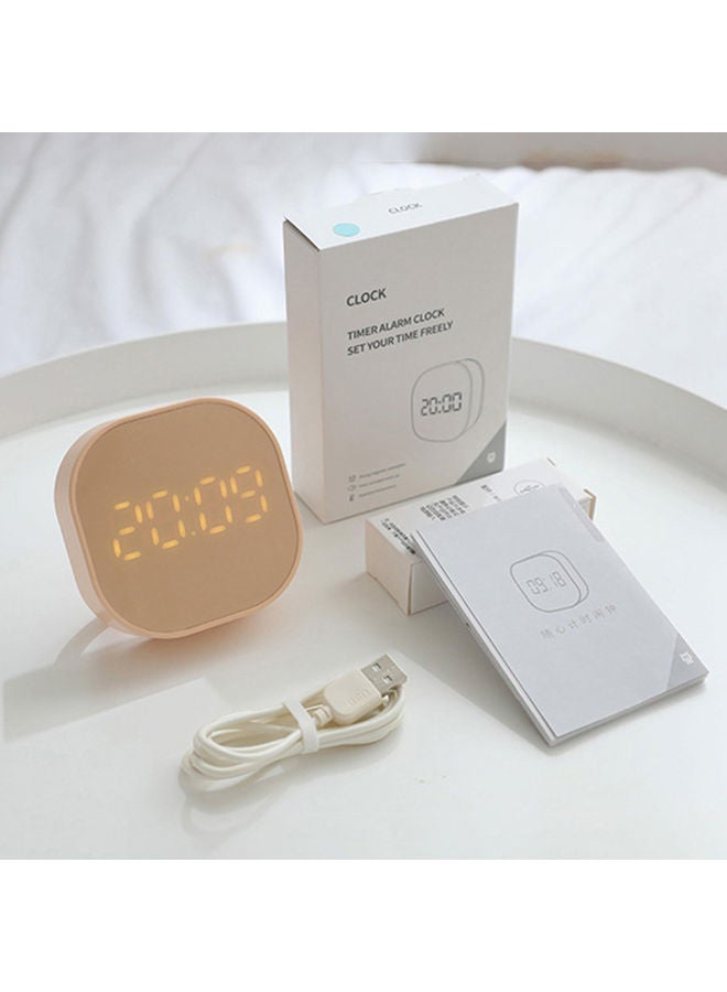 USB Indoor Thermometer Digital Alarm Clock With Magnetic Countdown Timer for Cooking in Kitchen Blue 12.50 x 2.60 x 8.50cm - Image 4