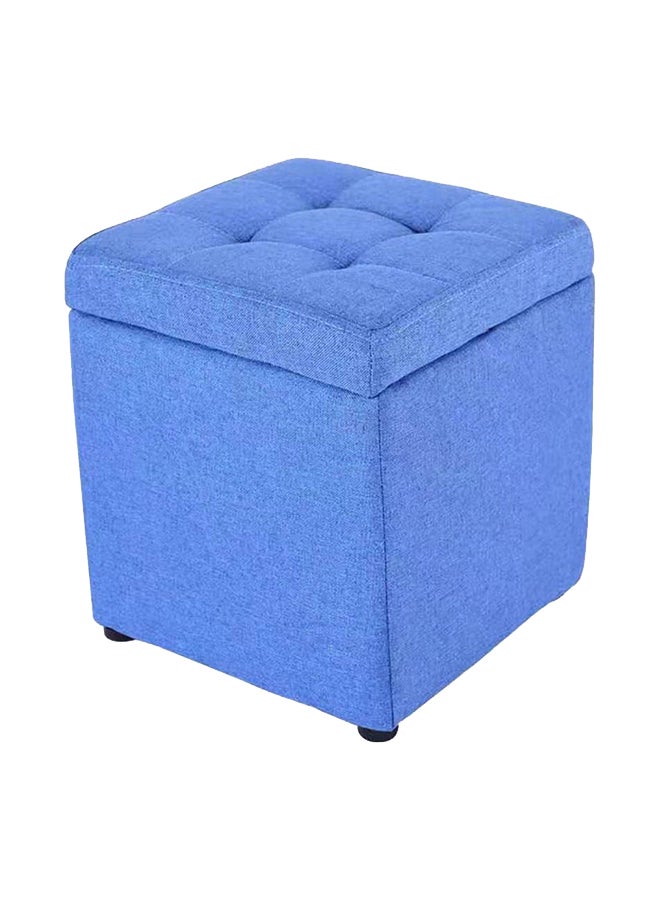 LINGWEI Multifunctional Square Ottoman Blue  - Image 1