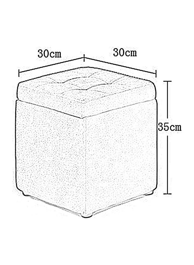 LINGWEI Multifunctional Square Ottoman Blue  - Image 2