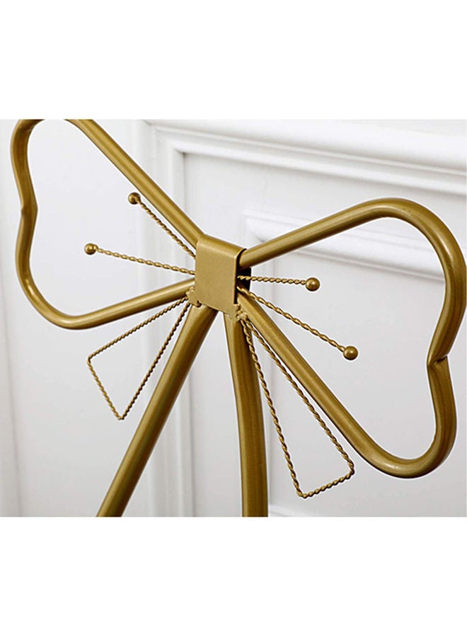 LINGWEI Metal Makeup Chair Gold - Image 4