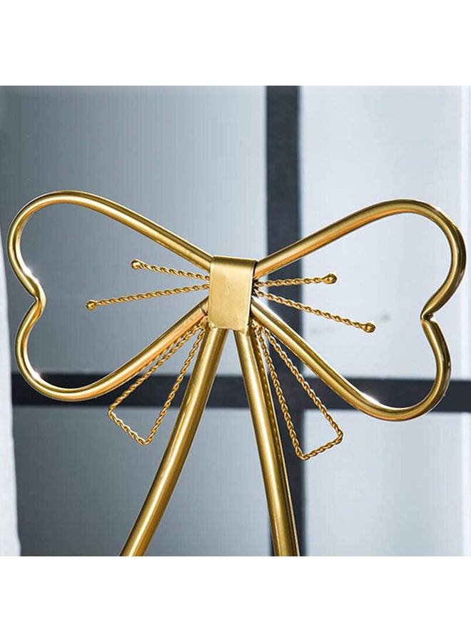 LINGWEI Metal Makeup Chair Gold - Image 5