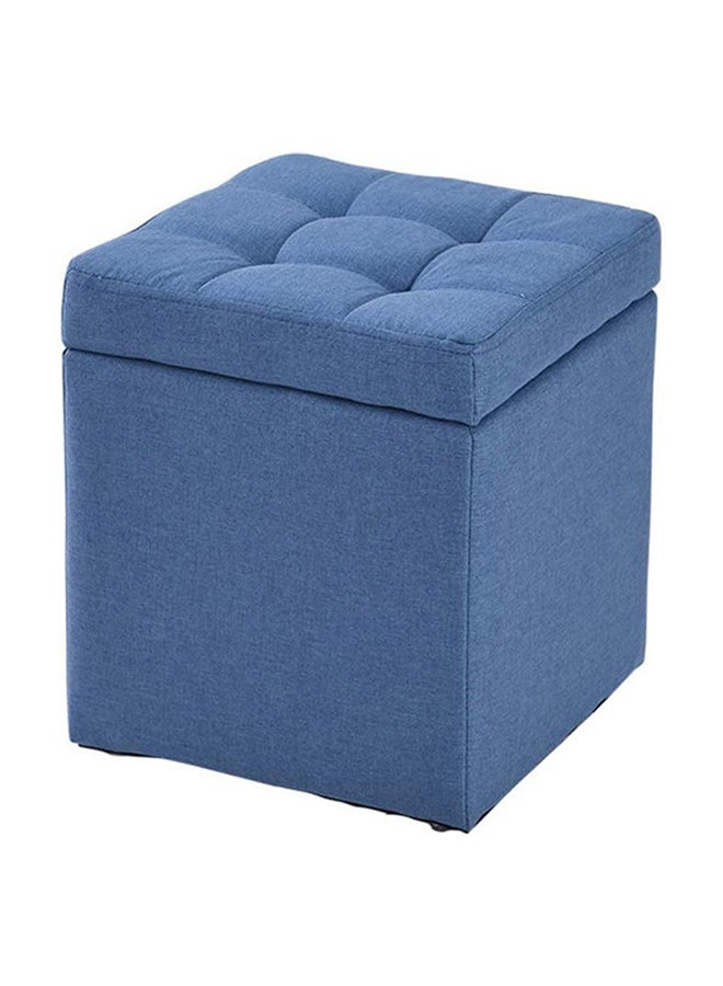 LINGWEI Multifunctional Square Ottoman Blue  - Image 1
