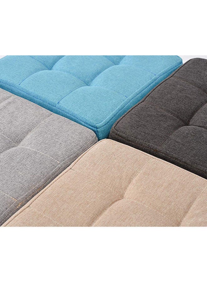 LINGWEI Multifunctional Square Storage Ottoman Brown - Image 2