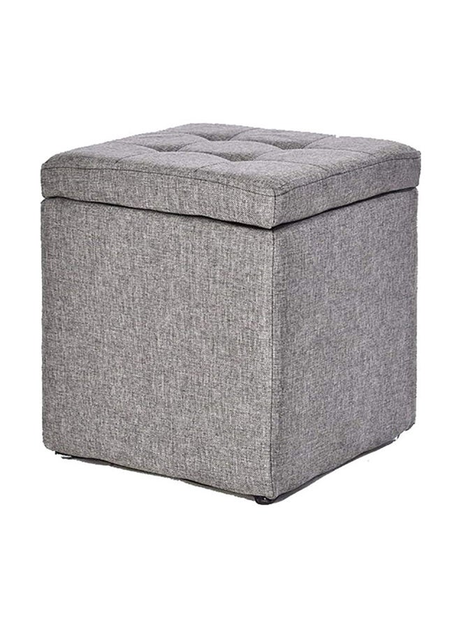 LINGWEI Multifunctional Square Ottoman Grey - Image 1