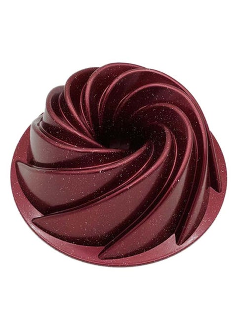 Granite Spiral Shaped Cake Mould Red 25cm