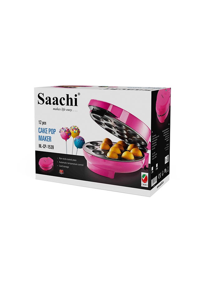 ساتشي - صانعة كيك البوب مع ثرموستات أتوماتيكية 750 W NL-CP-1539 وردي - Image 1