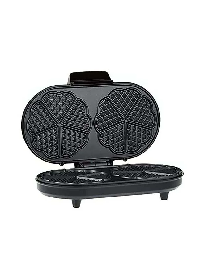 Saachi Double Waffle Maker NL-WM-1551-BK With Mini Heart-Shaped Waffles 1200 W NL-WM-1551-BK Black
