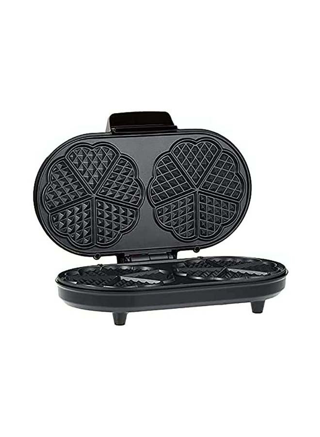 Saachi - Double Waffle Maker NL-WM-1551-BK With Mini Heart-Shaped Waffles 1200 W NL-WM-1551-BK Black - Image 1