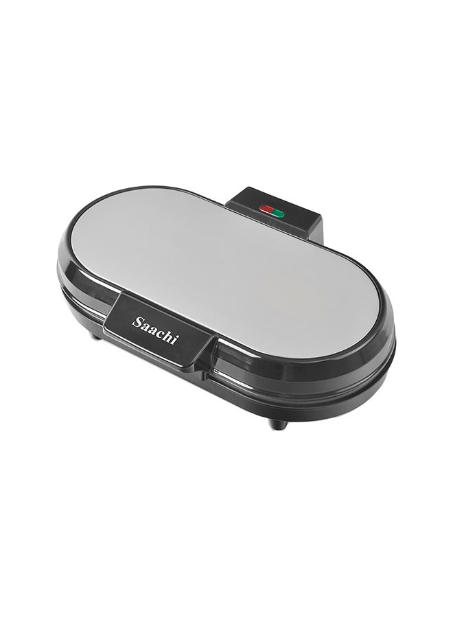Saachi - Double Waffle Maker NL-WM-1551-BK With Mini Heart-Shaped Waffles 1200 W NL-WM-1551-BK Black - Image 1