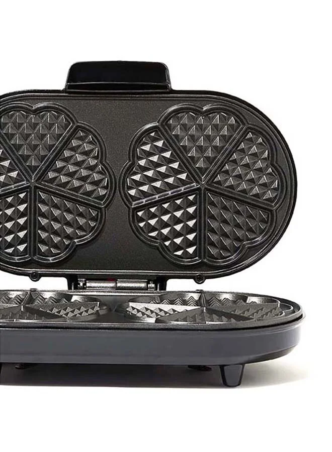 Saachi Double Waffle Maker NL-WM-1551-BK With Mini Heart-Shaped Waffles 1200 W NL-WM-1551-BK Black