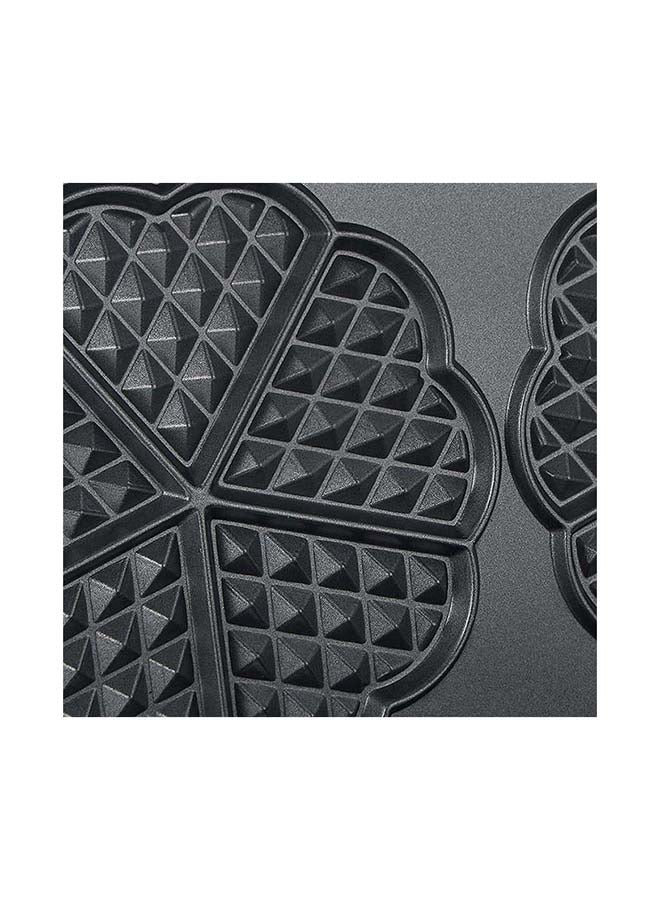 Saachi - Double Waffle Maker NL-WM-1551-BK With Mini Heart-Shaped Waffles 1200 W NL-WM-1551-BK Black - Image 1