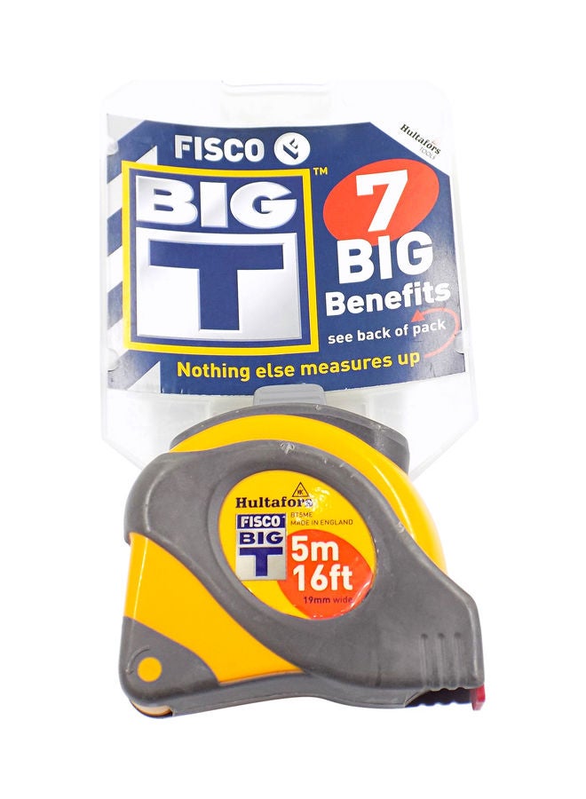 FISCO BIGT Measuring Tape Grey/Yellow 5meter  - Image 2